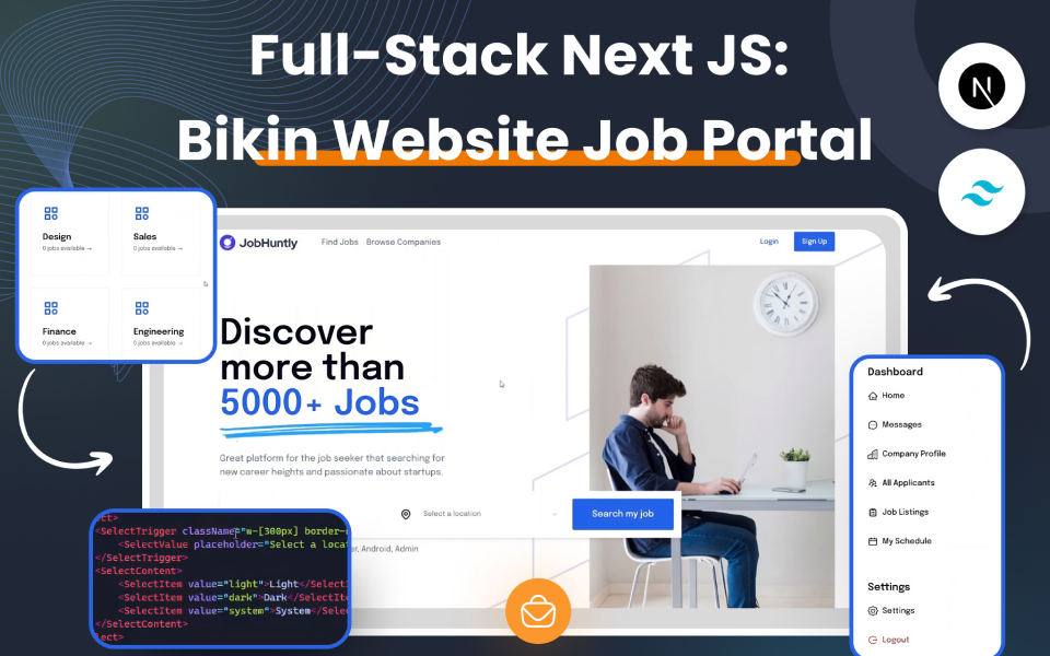 Kelas Full-Stack JavaScript Next JS Developer: Build Job Portal Website di BuildWithAngga